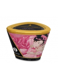 Массажная свеча Rose Petals с ароматом розы - 170 мл. - Shunga - купить с доставкой в Долгопрудном