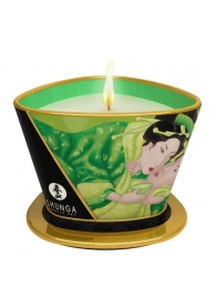 Массажная свеча Exotic Green Tea с ароматом зелёного чая - 170 мл. - Shunga - купить с доставкой в Долгопрудном