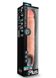 Телесная насадка-удлинитель 11.5 Inch Silicone Cock Sheath Penis Extender - 29,2 см. - Blush Novelties - в Долгопрудном купить с доставкой