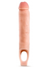 Телесная насадка-удлинитель 11.5 Inch Silicone Cock Sheath Penis Extender - 29,2 см. - Blush Novelties - в Долгопрудном купить с доставкой