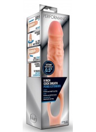 Телесная насадка на пенис 9 Inch Cock Sheath Extender - 22,2 см. - Blush Novelties - в Долгопрудном купить с доставкой