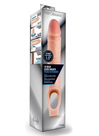 Телесная насадка на пенис 10 Inch Cock Sheath Extender - 25 см. - Blush Novelties - в Долгопрудном купить с доставкой