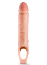 Телесная насадка на пенис 10 Inch Cock Sheath Extender - 25 см. - Blush Novelties - в Долгопрудном купить с доставкой