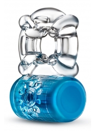 Синее эрекционное виброкольцо Pleaser Rechargeable C-Ring - Blush Novelties - в Долгопрудном купить с доставкой