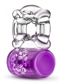 Фиолетовое эрекционное виброкольцо Pleaser Rechargeable C-Ring - Blush Novelties - в Долгопрудном купить с доставкой