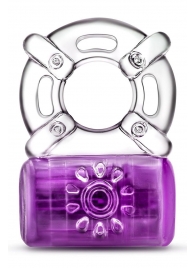 Фиолетовое эрекционное виброкольцо One Night Stand Vibrating C-Ring - Blush Novelties - в Долгопрудном купить с доставкой