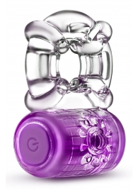 Фиолетовое эрекционное виброкольцо One Night Stand Vibrating C-Ring - Blush Novelties - в Долгопрудном купить с доставкой