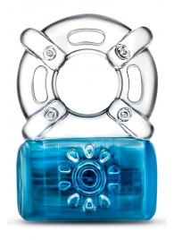 Синее эрекционное виброкольцо One Night Stand Vibrating C-Ring - Blush Novelties - в Долгопрудном купить с доставкой
