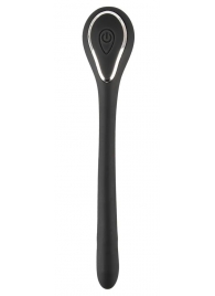 Черный гибкий уретральный стимулятор с вибрацией Vibrating Bendable Dilator - 13,5 см. - Orion - купить с доставкой в Долгопрудном