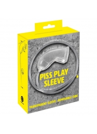 Прозрачная насадка на пенис Piss Play Sleeve для игр с мочеиспусканием - Orion - купить с доставкой в Долгопрудном