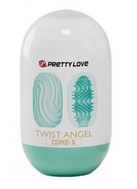 Бирюзовый мастурбатор-яйцо Twist Angel - Baile - в Долгопрудном купить с доставкой