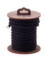 Черная хлопковая веревка для бондажа на катушке - 5 м. - Crazy Handmade - купить с доставкой в Долгопрудном
