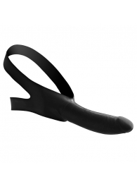 Черный кляп-страпон Masters Mini Face Fuck Strap-On - 14 см. - XR Brands - купить с доставкой в Долгопрудном