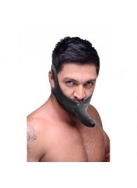 Черный кляп-страпон Masters Mini Face Fuck Strap-On - 14 см. - XR Brands - купить с доставкой в Долгопрудном