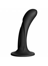 Черная изогнутая насадка Vac-U-Lock G-Spot - 16,5 см. - Doc Johnson - купить с доставкой в Долгопрудном