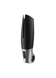 Черный мастурбатор с вибрацией Power Masturbator - Satisfyer - в Долгопрудном купить с доставкой