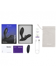 Черный анальный вибратор We-Vibe Vector+ - We-vibe - в Долгопрудном купить с доставкой
