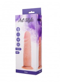 Реалистичный фаллоимитатор на подошве-присоске ART-Style №24 - 18,5 см. - Art-Style