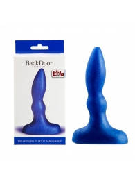 Синий анальный стимулятор Beginners p-spot massager - 11 см. - Lola Games - в Долгопрудном купить с доставкой
