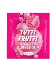Пробник гель-смазки Tutti-frutti со вкусом бабл-гам - 4 гр. - Биоритм - купить с доставкой в Долгопрудном