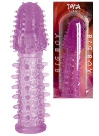 Фиолетовая насадка, удлиняющая половой член - 13,5 см. - Toyfa Basic - в Долгопрудном купить с доставкой