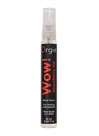 Оральный спрей ORGIE Wow! Strawberry Ice Blowjob Spray с охлаждающим и возбуждающим эффектом - 10 мл. - ORGIE - купить с доставкой в Долгопрудном