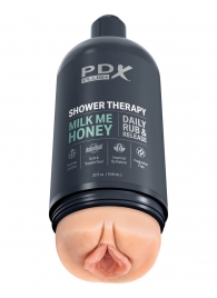 Телесный мастурбатор-вагина Shower Therapy Milk Me Honey - Pipedream - в Долгопрудном купить с доставкой