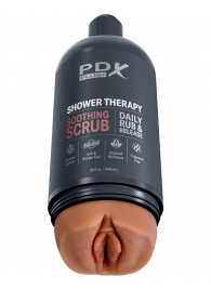 Мастурбатор-вагина цвета карамели Shower Therapy Soothing Scrub - Pipedream - в Долгопрудном купить с доставкой