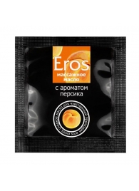 Саше массажного масла Eros exotic с ароматом персика - 4 гр. - Биоритм - купить с доставкой в Долгопрудном