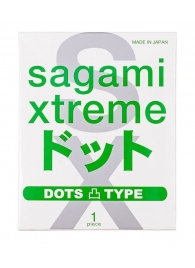 Презерватив Sagami Xtreme Type-E с точками - 1 шт. - Sagami - купить с доставкой в Долгопрудном