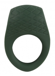 Зеленое эрекционное виброкольцо Luxurious Vibro Cock Ring - Orion - в Долгопрудном купить с доставкой