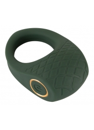 Зеленое эрекционное виброкольцо Luxurious Vibro Cock Ring - Orion - в Долгопрудном купить с доставкой