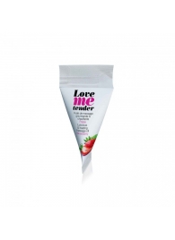 Съедобное согревающее массажное масло Love Me Tender Strawberry с ароматом клубники - 10 мл. - Love to Love - купить с доставкой в Долгопрудном