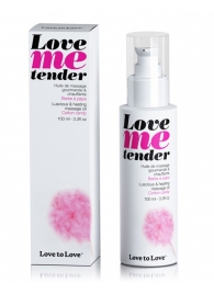 Съедобное согревающее массажное масло Love Me Tender Cotton Candy с ароматом сладкой ваты - 100 мл. - Love to Love - купить с доставкой в Долгопрудном