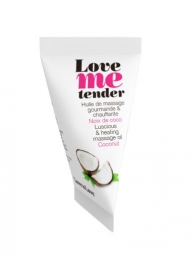 Съедобное согревающее массажное масло Love Me Tender Cocos с ароматом кокоса - 10 мл. - Love to Love - купить с доставкой в Долгопрудном