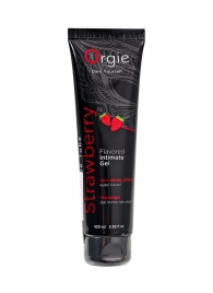 Интимный гель на водной основе Lube Tube Strawberry с клубничным вкусом - 100 мл. - ORGIE - купить с доставкой в Долгопрудном