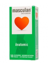 Презервативы анатомической формы Masculan Anatomic - 10 шт. - Masculan - купить с доставкой в Долгопрудном