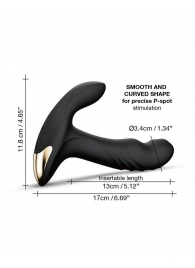 Черный вибромассажер простаты Multi P-Joy с 3 моторами - Dorcel - в Долгопрудном купить с доставкой
