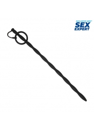 Черный стимулятор уретры Sex Expert - Sex Expert - купить с доставкой в Долгопрудном