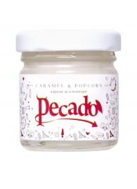Массажная свеча Caramel   Popcorn - 35 мл. - Pecado - купить с доставкой в Долгопрудном