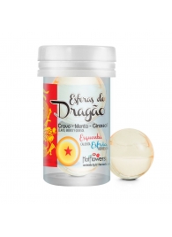 Интимный гель Esferas do Dragao Hot Ball с охлаждающе-разогревающим эффектом (2 шарика по 3 гр.) - HotFlowers - купить с доставкой в Долгопрудном