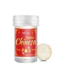 Интимный гель Chinesa Esfera с охлаждающе-пульсирующим эффектом (2 шарика по 3 гр.) - HotFlowers - купить с доставкой в Долгопрудном