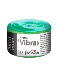 Возбуждающий крем Vibra с эффектом вибрации - 3,5 гр. - HotFlowers - купить с доставкой в Долгопрудном