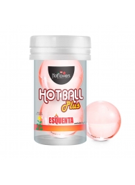 Лубрикант на масляной основе Hot Ball Plus с разогревающим эффектом (2 шарика по 3 гр.) - HotFlowers - купить с доставкой в Долгопрудном
