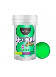 Лубрикант на силиконовой основе Hot Ball Plus с покалывающим эффектом (2 шарика по 3 гр.) - HotFlowers - купить с доставкой в Долгопрудном