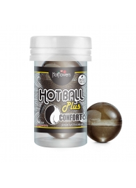 Анальный лубрикант на масляной основе Hot Ball Plus Conforto (2 шарика по 3 гр.) - HotFlowers - купить с доставкой в Долгопрудном