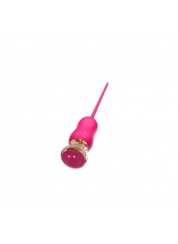 Розовый тонкий стимулятор Nipple Vibrator - 23 см. - I-MOON - купить с доставкой в Долгопрудном