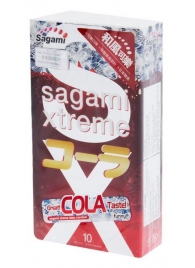 Ароматизированные презервативы Sagami Xtreme COLA - 10 шт. - Sagami - купить с доставкой в Долгопрудном