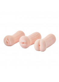 Набор из 3 мастурбаторов The Girl Next Door Tina - Dream Toys - в Долгопрудном купить с доставкой