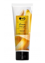 Лубрикант на водной основе OYO Aroma Gel Banana с ароматом банана - 75 мл. - OYO - купить с доставкой в Долгопрудном